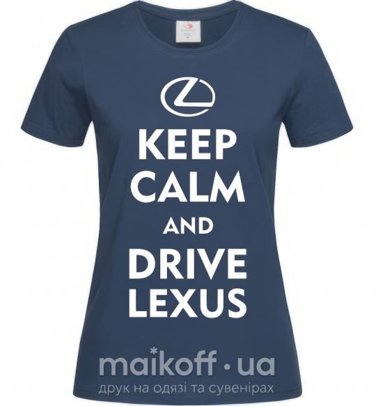 Жіноча футболка Drive Lexus Темно-синій фото