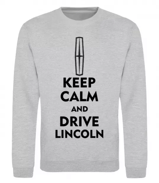 Свитшот Drive Lincoln Серый меланж фото