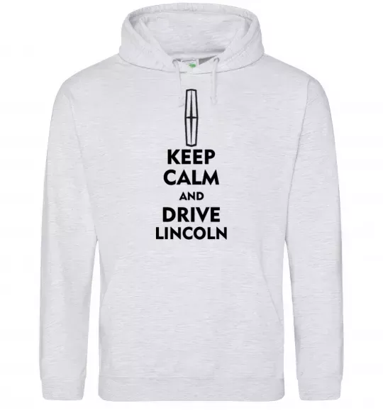 Мужская толстовка (худи) Drive Lincoln Серый меланж фото