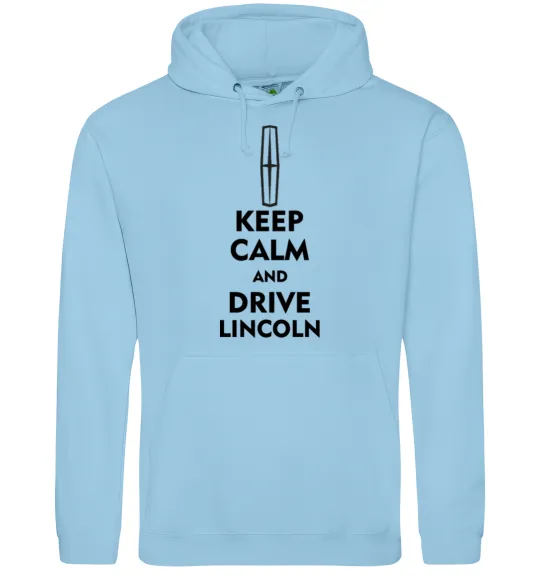 Мужская толстовка (худи) Drive Lincoln Голубой фото