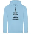 Мужская толстовка (худи) Drive Lincoln Голубой фото