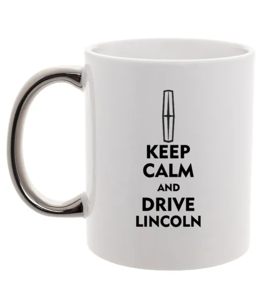 Чашка з кольоровою ручкою Drive Lincoln Срібло фото