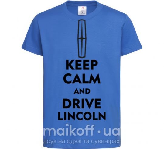 Дитяча футболка Drive Lincoln Яскраво-синій фото