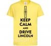 Дитяча футболка Drive Lincoln Лимонний фото