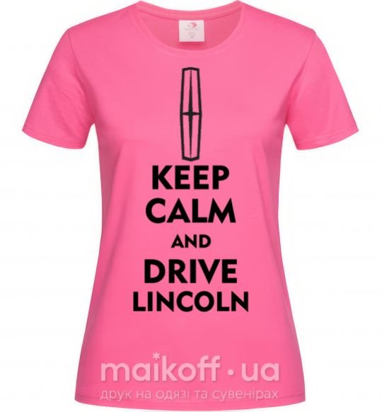Жіноча футболка Drive Lincoln Яскраво-рожевий фото