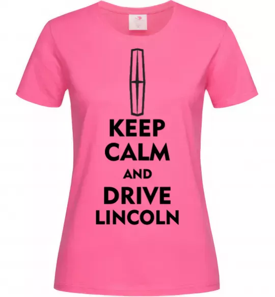 Женская футболка Drive Lincoln Ярко-розовый фото