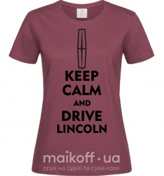 Жіноча футболка Drive Lincoln Бордовий фото
