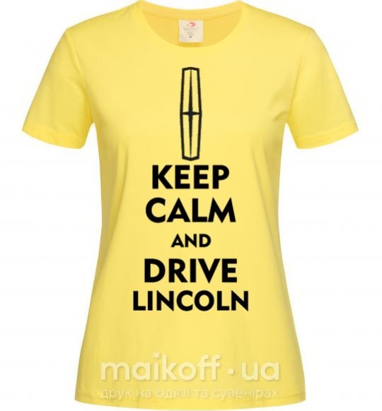 Жіноча футболка Drive Lincoln Лимонний фото
