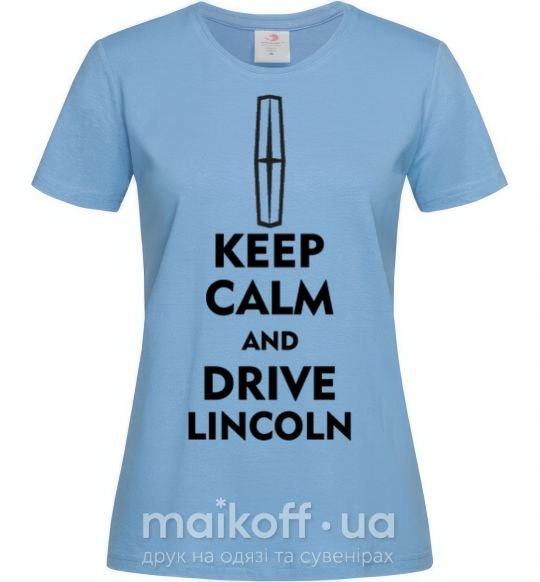 Жіноча футболка Drive Lincoln Блакитний фото