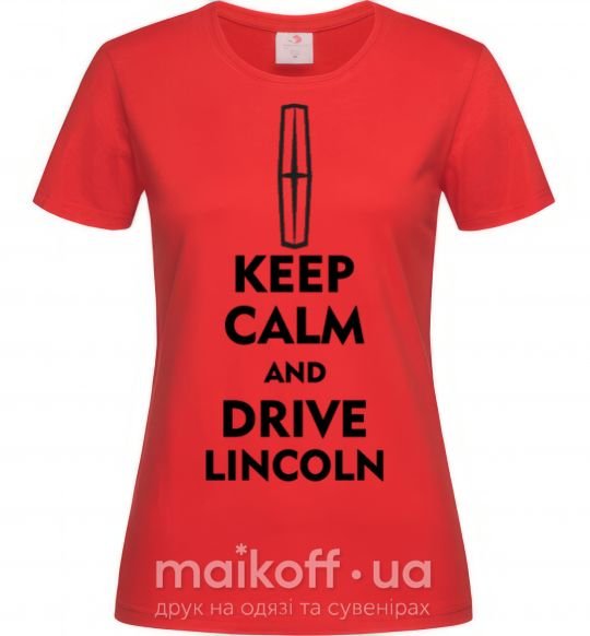 Женская футболка Drive Lincoln Красный фото