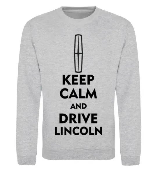 Свитшот Drive Lincoln Серый меланж фото