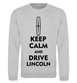 Свитшот Drive Lincoln Серый меланж фото