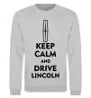 Свитшот Drive Lincoln Серый меланж фото