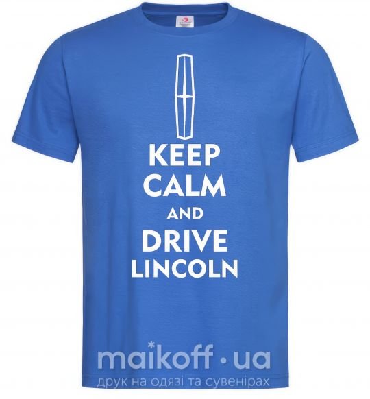 Чоловіча футболка Drive Lincoln Яскраво-синій фото