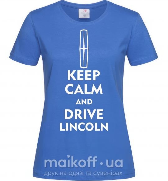 Женская футболка Drive Lincoln Ярко-синий фото