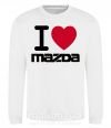 Світшот I Love Mazda Білий фото