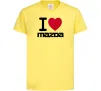 Дитяча футболка I Love Mazda Лимонний Дитяча футболка I Love Mazda Лимонний фото
