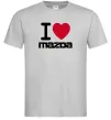 Мужская футболка I Love Mazda Серый Мужская футболка I Love Mazda Серый фото