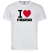 Мужская футболка I Love Mazda Белый Мужская футболка I Love Mazda Белый фото