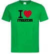 Мужская футболка I Love Mazda Зеленый Мужская футболка I Love Mazda Зеленый фото