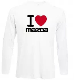 Лонгслив Mazda one love Белый фото