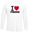 Лонгслів I Love Mazda Білий фото