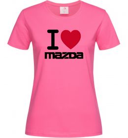 Женская футболка I Love Mazda