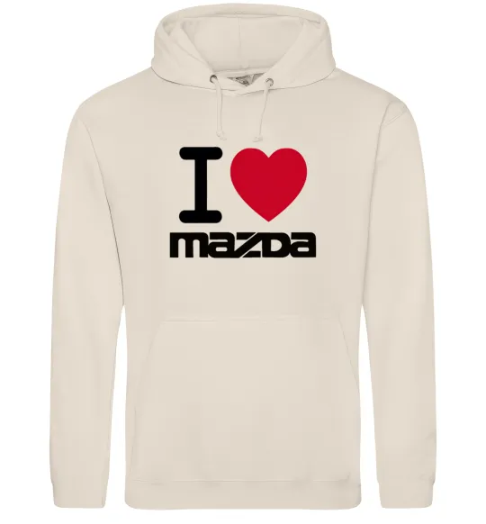 Чоловіча толстовка (худі) I Love Mazda Таш фото