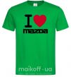 Мужская футболка I Love Mazda Зеленый фото