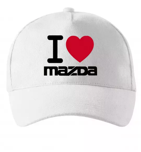 Кепка I Love Mazda Белый фото