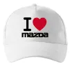 Кепка I Love Mazda Белый фото