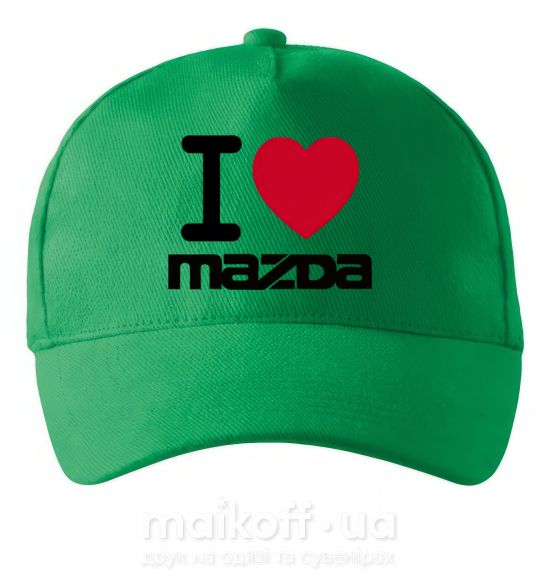 Кепка I Love Mazda Зеленый фото