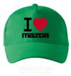 Кепка I Love Mazda Зеленый фото