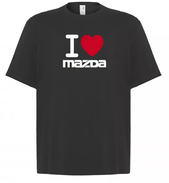 Футболка Оверсайз I Love Mazda Чорний фото