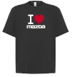 Футболка Оверсайз I Love Mazda Чорний фото