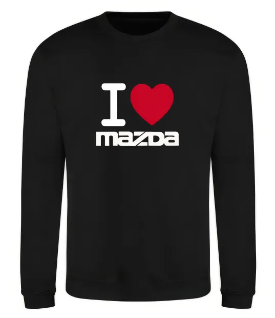 Світшот I Love Mazda Чорний фото