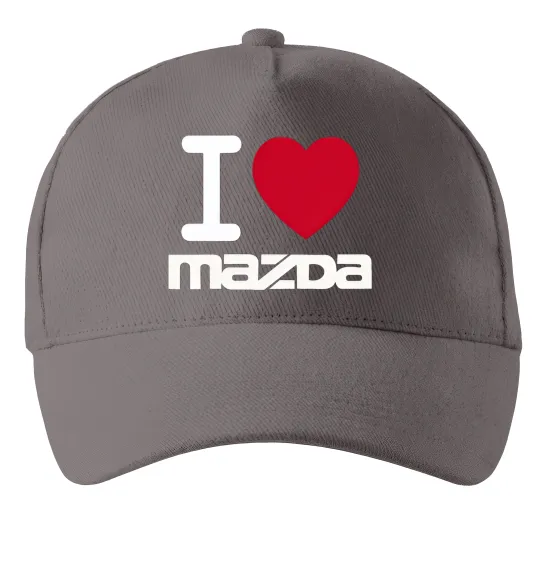 Кепка I Love Mazda Серый фото