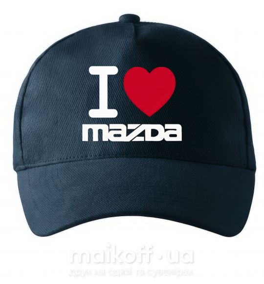 Кепка I Love Mazda Темно-синій фото
