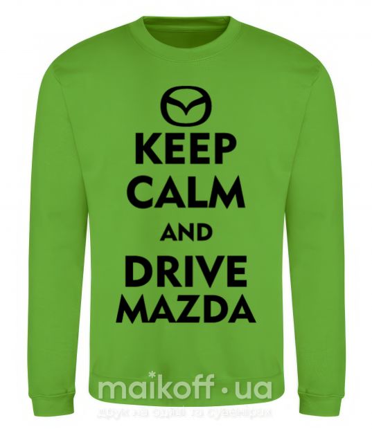 Світшот Drive Mazda Лаймовий фото
