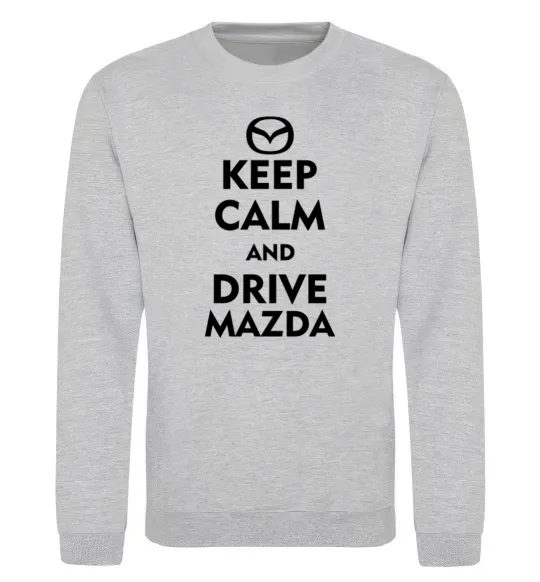 Свитшот Drive Mazda Серый меланж фото