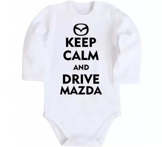 Дитячий бодік Drive Mazda Білий фото