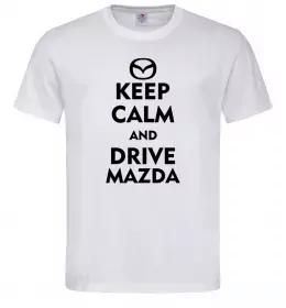 Чоловіча футболка Drive Mazda Білий фото