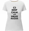 Женская премиум футболка Drive Mazda Белый фото