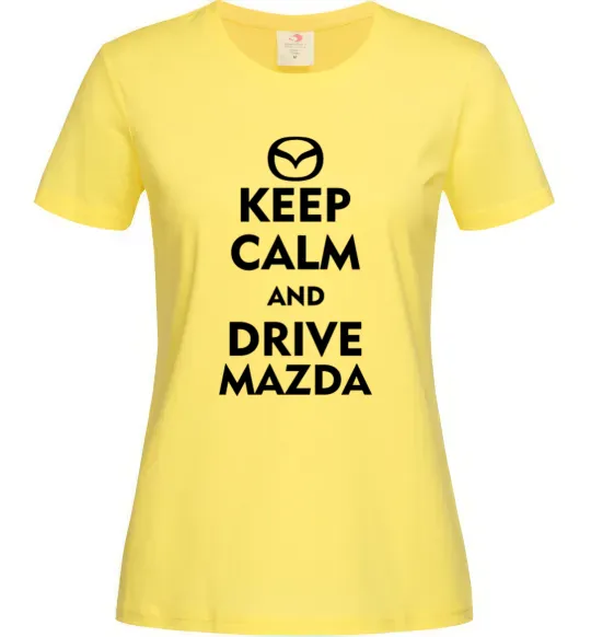 Женская футболка Drive Mazda Лимонный фото