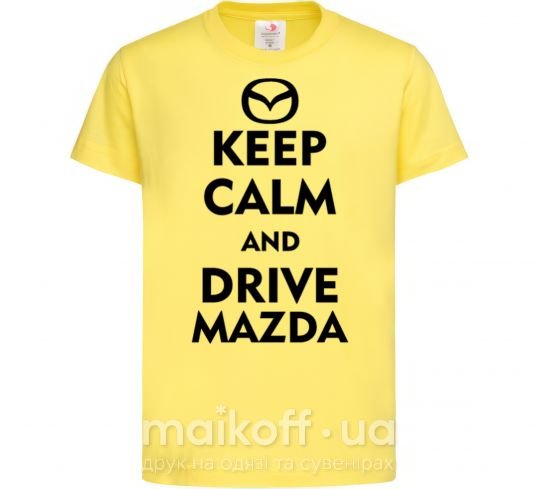 Детская футболка Drive Mazda Лимонный фото