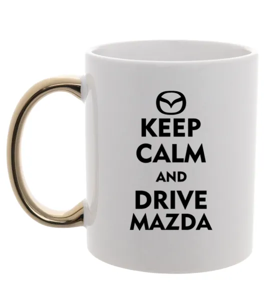 Чашка с цветной ручкой Drive Mazda Золото фото