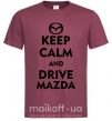 Чоловіча футболка Drive Mazda Бордовий фото