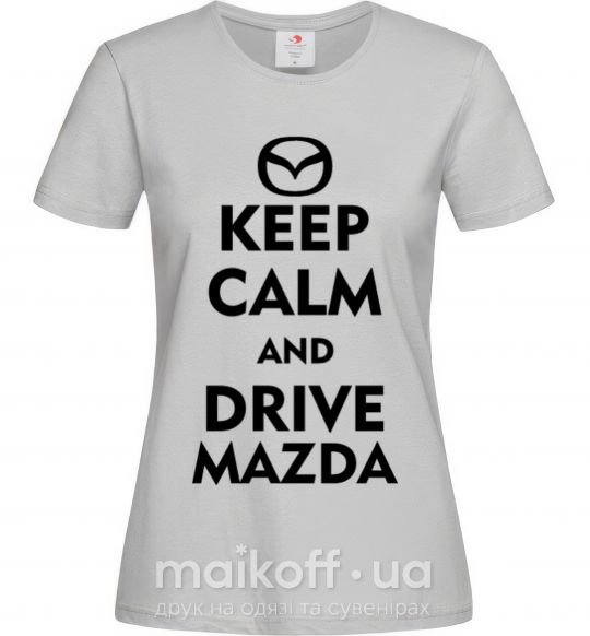 Жіноча футболка Drive Mazda Сірий фото