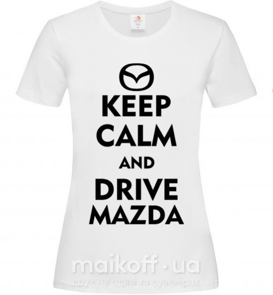 Жіноча футболка Drive Mazda Білий фото
