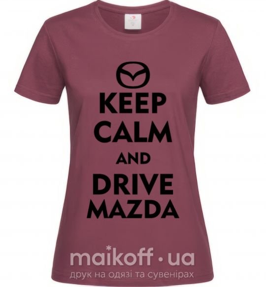 Жіноча футболка Drive Mazda Бордовий фото